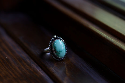 Natural Emerald Valley Turquoise Ring